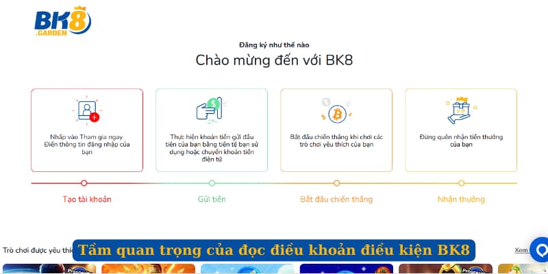 Tầm quan trọng của đọc điều khoản điều kiện BK8