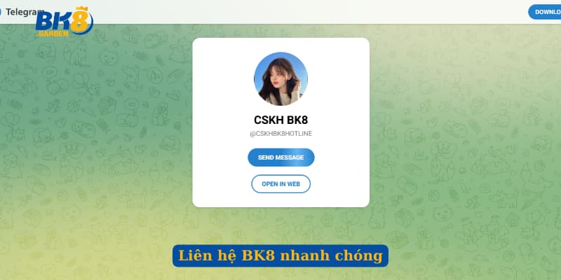 Liên hệ BK8 nhanh chóng