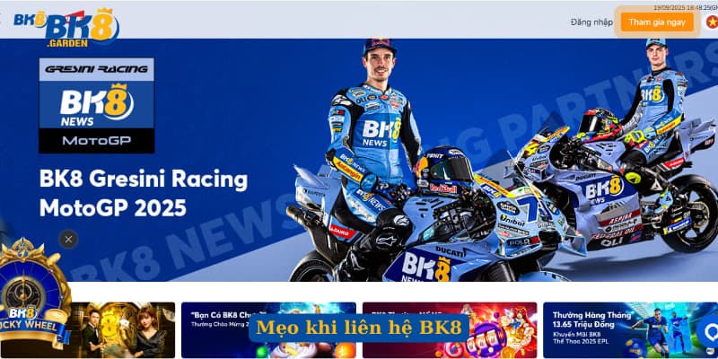 Mẹo khi liên hệ BK8